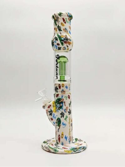 12.5" Silicone Hydrographic Tree Perc Waterpipe