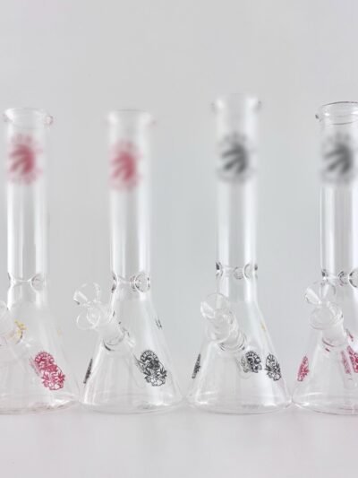 12" Toronto-Themed Beaker Bongs – 4mm Thick Glass