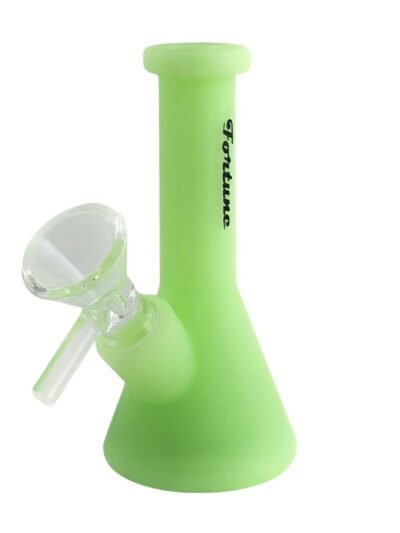 3" Silicone Water-Pipe with Built-In Stem & 14mm Glass Bowl