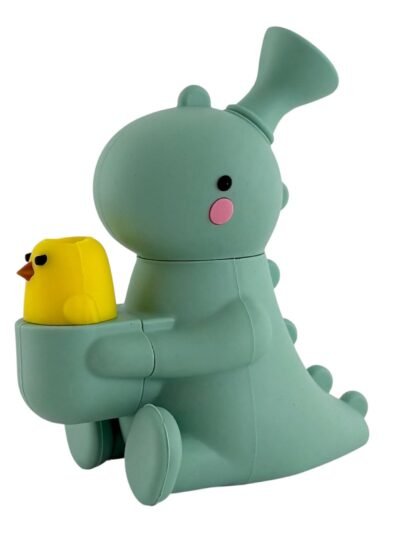 5" Silicone Dinosaur Water Pipe – Assorted Colors