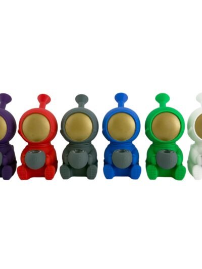 6“ Astronaut Silicone Water Pipe-Assorted Color
