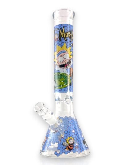 Honeycomb Spectrum Beaker – 14" Thick 7mm Color Series Bong