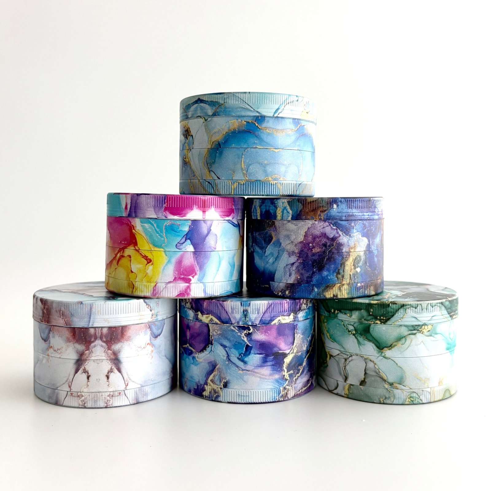 Marble Design Grinder 63*44mm 4 Parts - Image 5