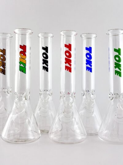 TOKE - 12" Beaker Bongs – 4mm Thick Glass