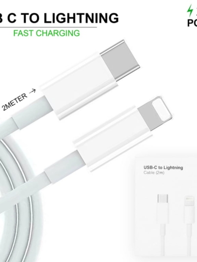 20W USB-C to Lightning Cable – 2m (Retail Packaging)