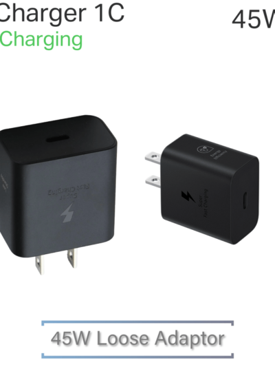 45W USB-C PD Fast Charger Adapter – Compact Wall Plug (Bulk, No Retail Packaging)