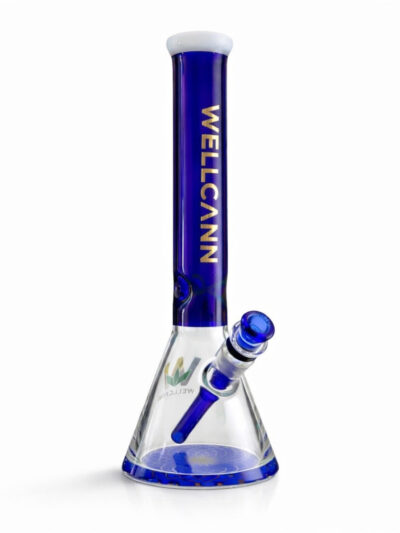 WELLCANN | 15" Thickened Base Geometric Beaker Glass Bong