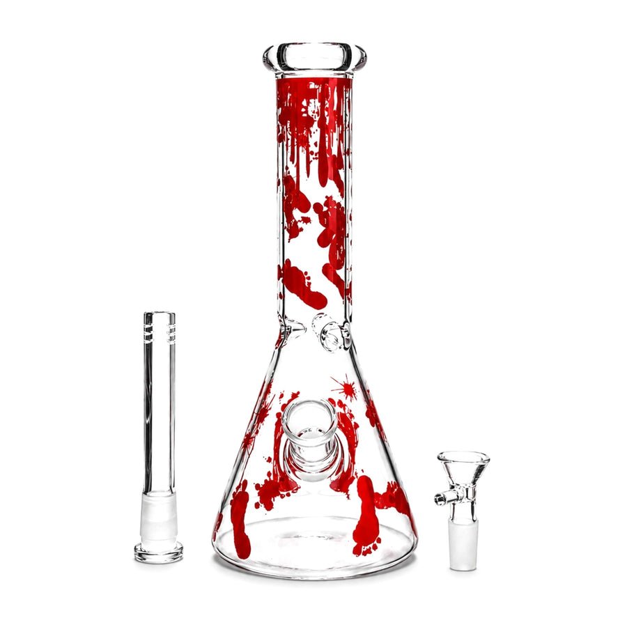10" Blood Splatter Beaker Bong - Image 2