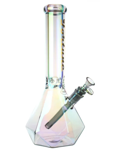 Fortune | 14" 7mm Electroplated Hexagon Glass Bong (Copy)