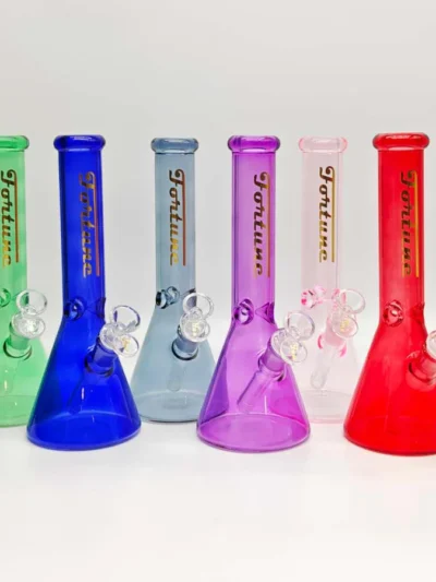 Fortune | 10" 4mm Assorted Colour Beaker Bong