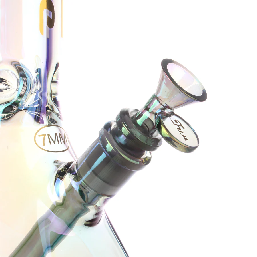 Fortune | 14" 7mm Electroplated Hexagon Glass Bong (Copy) - Image 6