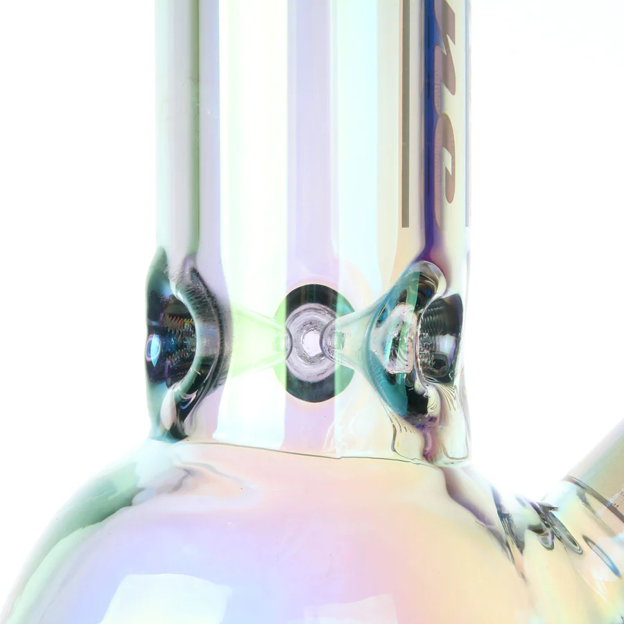 Fortune | 14" 7mm Electroplated Skull Glass Bong - Image 5