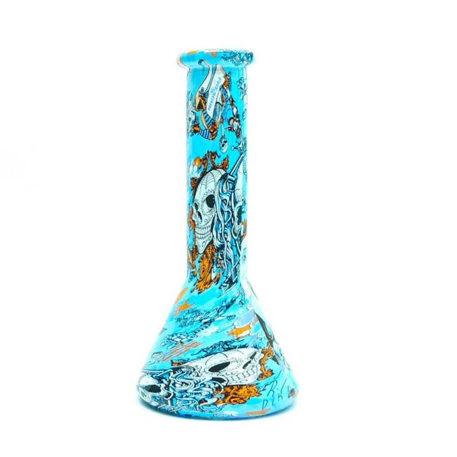 10" 5mm Hydrographic Cartoon Beaker-Assorted Design - Image 2