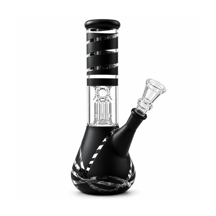 8” Color Spiral Beaker Bong – Built-In Perc - Image 2