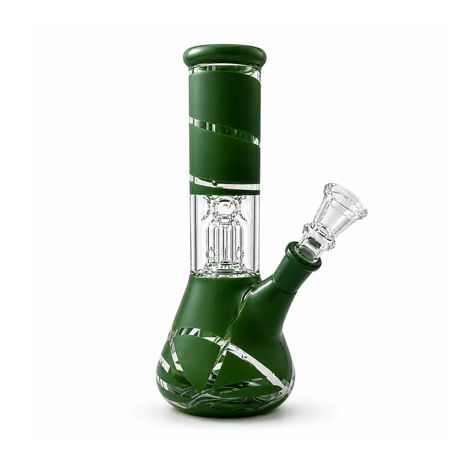 8” Color Spiral Beaker Bong – Built-In Perc - Image 5