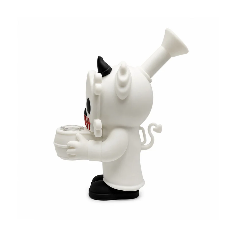 6" Devil Skull Silicone Water Pipe - Image 7