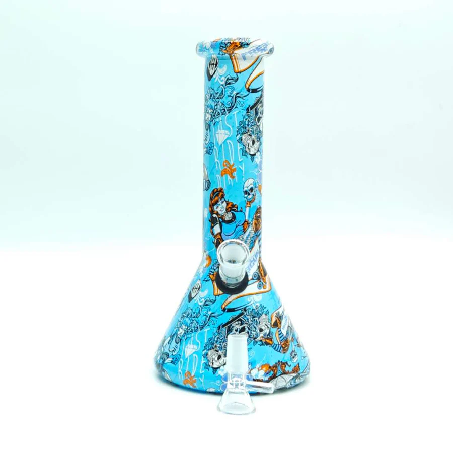 10" 5mm Hydrographic Cartoon Beaker-Assorted Design - Image 5