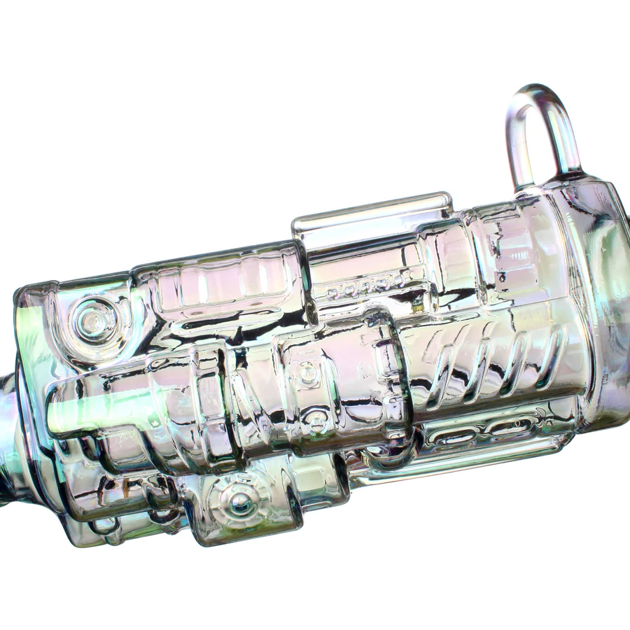 Fortune | 24" Electroplated Gatling Gun Glass Bong with Hardwood Stand - Image 5