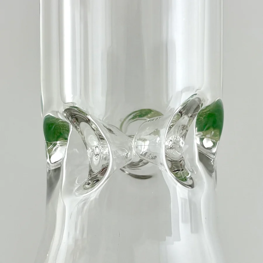 Wellcann 17" Thickened Base Chrome Beaker Glass Bong - Image 3