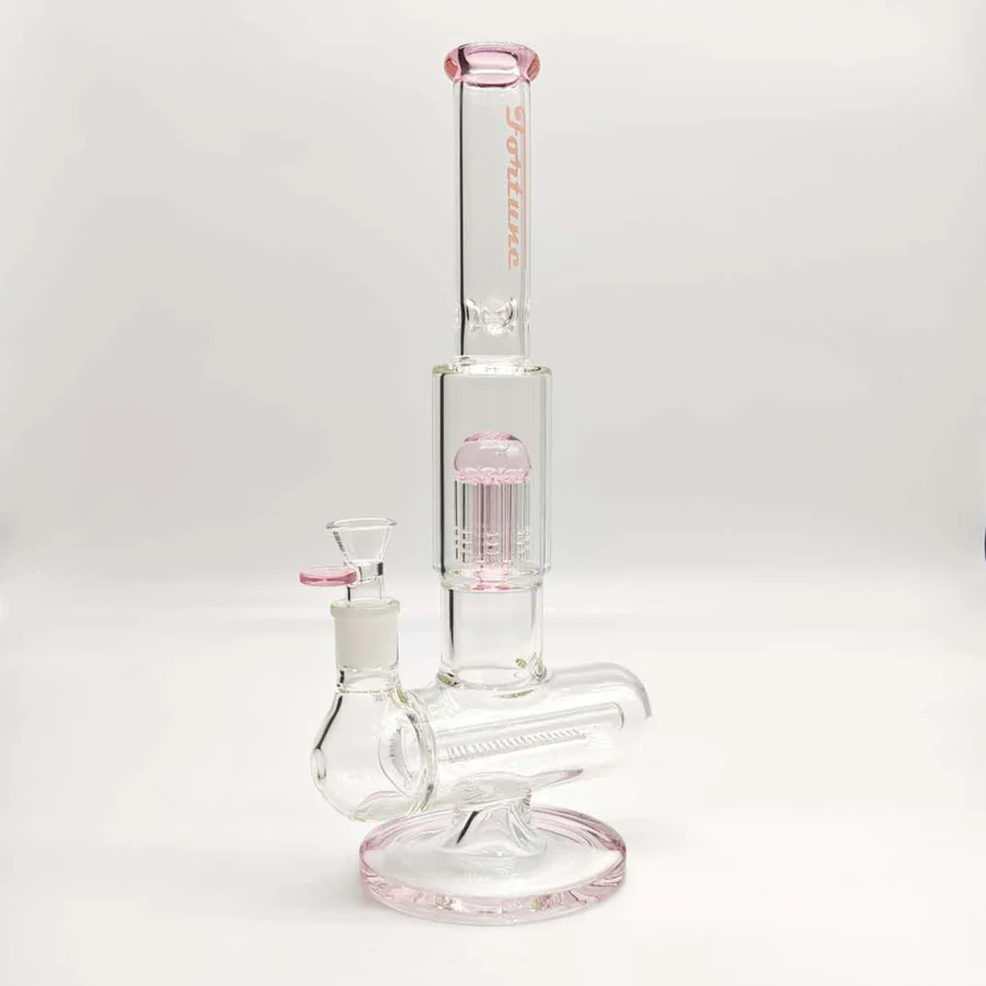 Fortune | 14" Double Inline Stemless to Grid Percolator Bong - Image 6