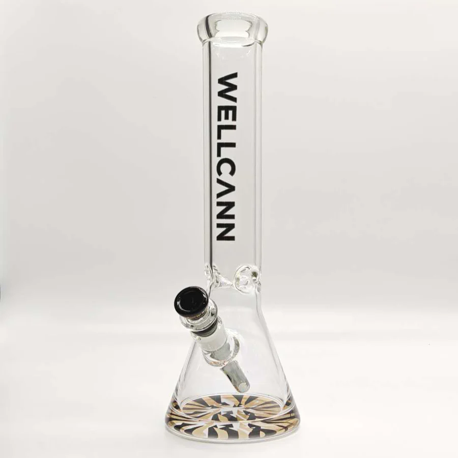 Wellcann | 14" 7mm Psychedelic Thickened Beaker Glass Bong - Image 5
