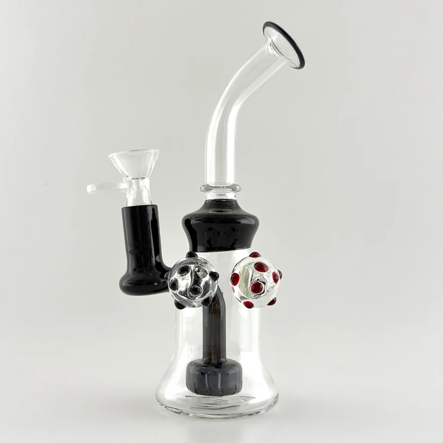 8" Mushroom Pendent Glass Bong - Image 2