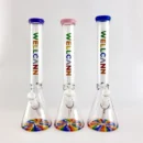 Wellcann 17" Thickened Base Psychedelic Beaker Glass Bong