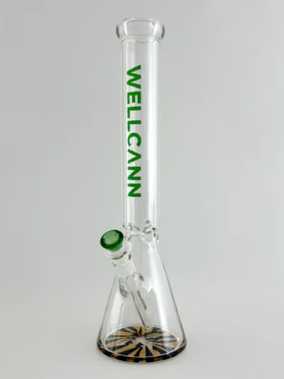 Wellcann 17" Thickened Base Chrome Beaker Glass Bong