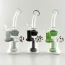 8" Mushroom Pendent Glass Bong