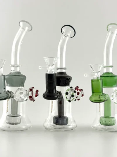 8" Mushroom Pendent Glass Bong