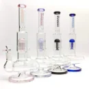 Fortune | 14" Double Inline Stemless to Grid Percolator Bong
