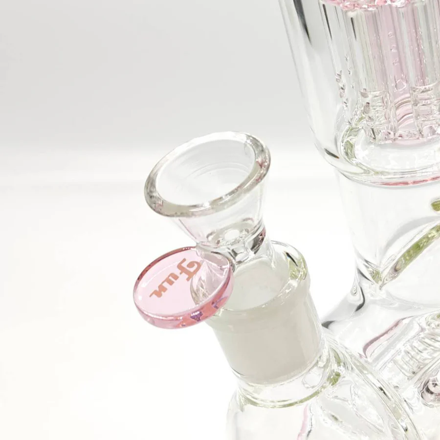 Fortune | 14" Double Inline Stemless to Grid Percolator Bong - Image 3