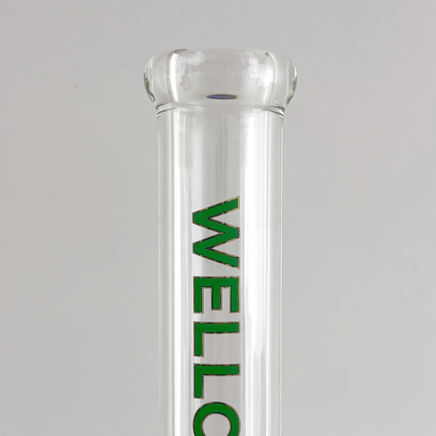 Wellcann 17" Thickened Base Chrome Beaker Glass Bong - Image 2