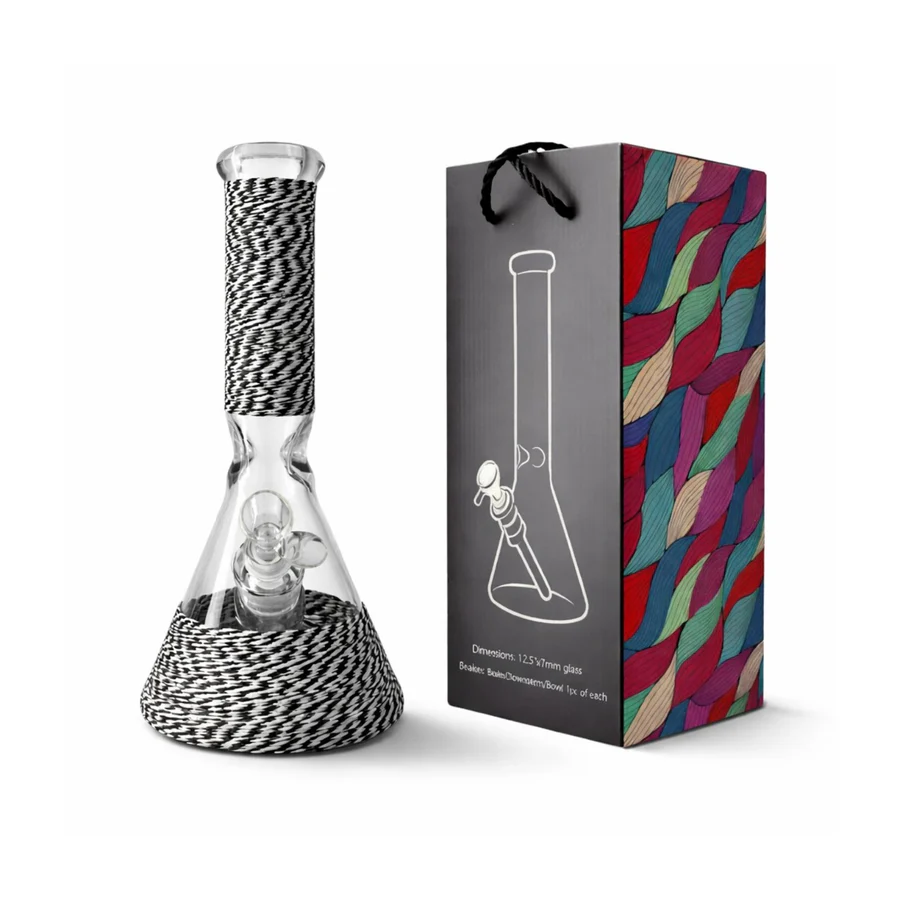 Braided Grip 12.5” 7mm Beaker Bong - Image 3