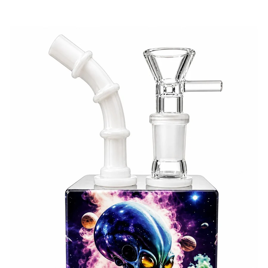 Cosmic Pulse 7.5” Juicy Box Bong Travel Kit - Image 2