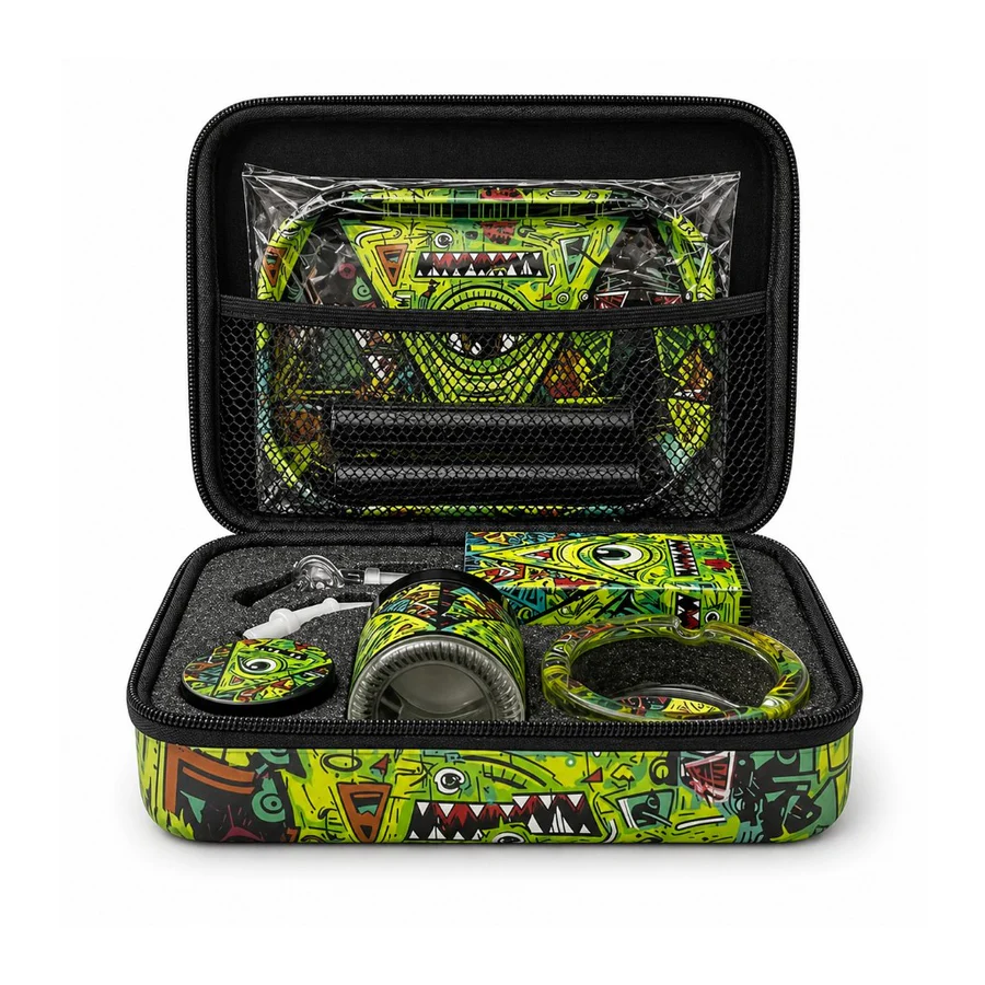 Juicy Box Smoking Set- Neon Triangle Terror - Image 3