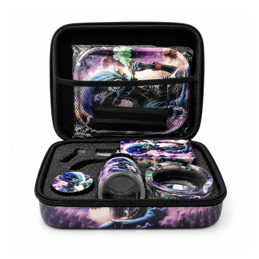 Cosmic Pulse 7.5” Juicy Box Bong Travel Kit - Image 3