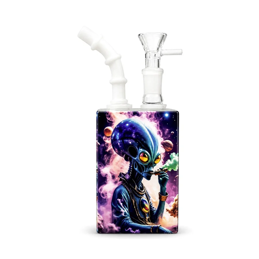 Cosmic Pulse 7.5” Juicy Box Bong Travel Kit - Image 4
