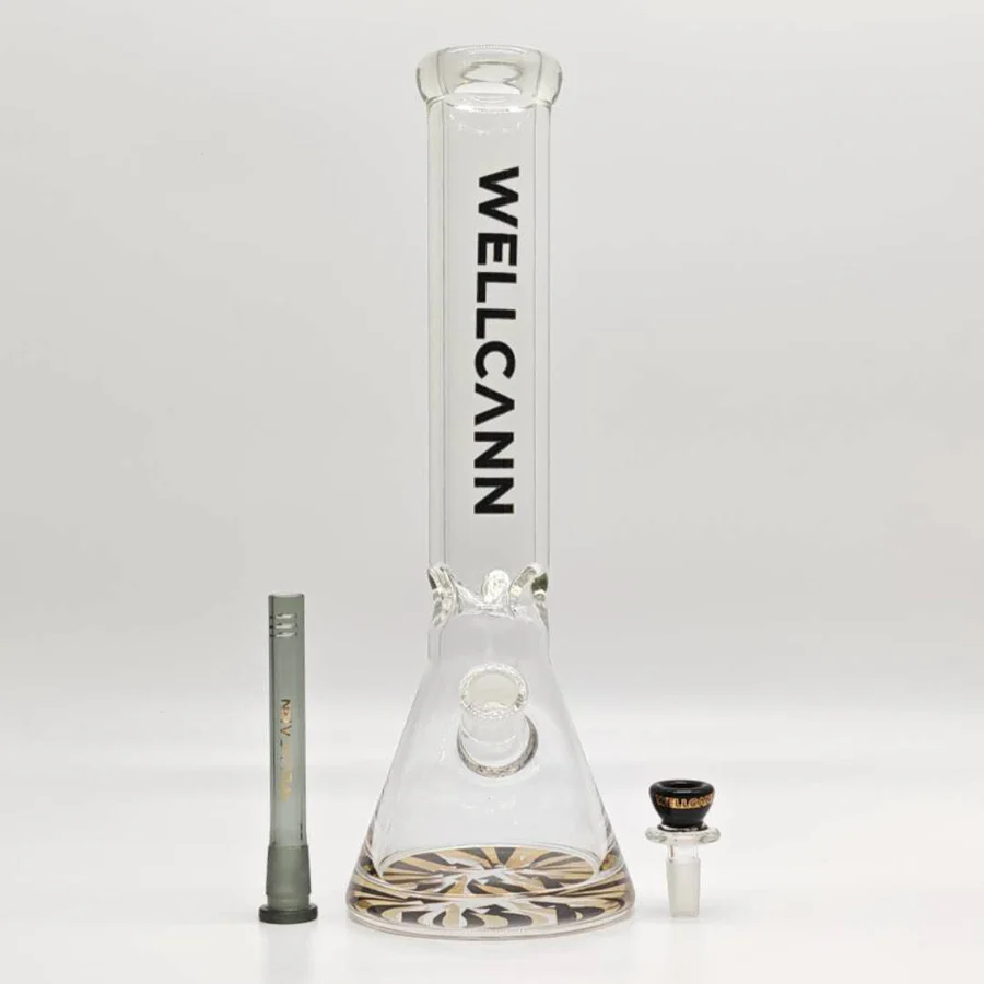 Wellcann | 14" 7mm Psychedelic Thickened Beaker Glass Bong - Image 7