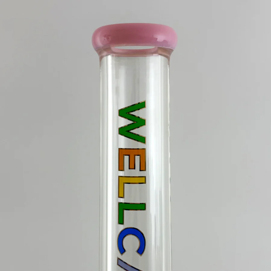 Wellcann 17" Thickened Base Psychedelic Beaker Glass Bong - Image 9