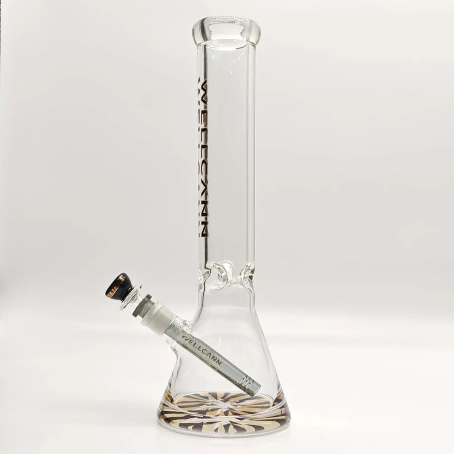 Wellcann | 14" 7mm Psychedelic Thickened Beaker Glass Bong - Image 8
