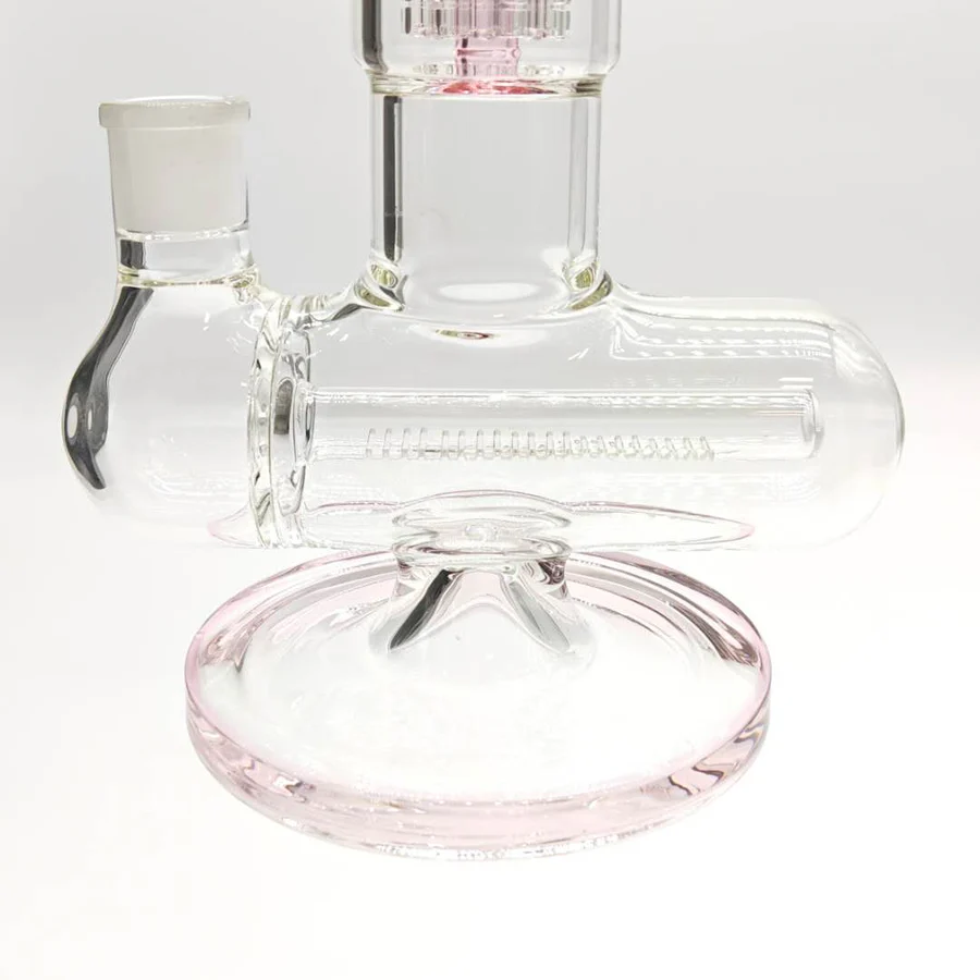 Fortune | 14" Double Inline Stemless to Grid Percolator Bong - Image 9