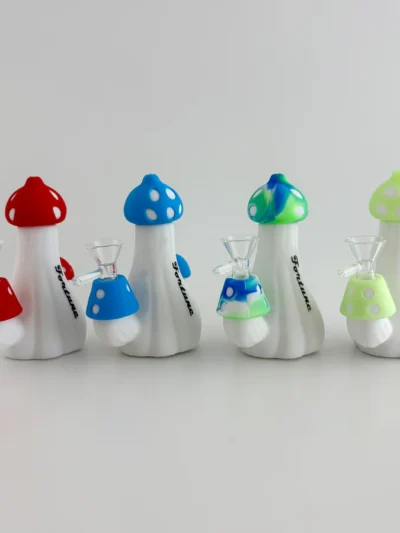 5" Mushroom Design Silicone Bong
