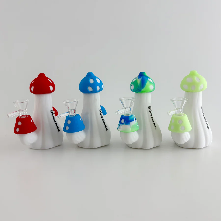 5" Mushroom Design Silicone Bong