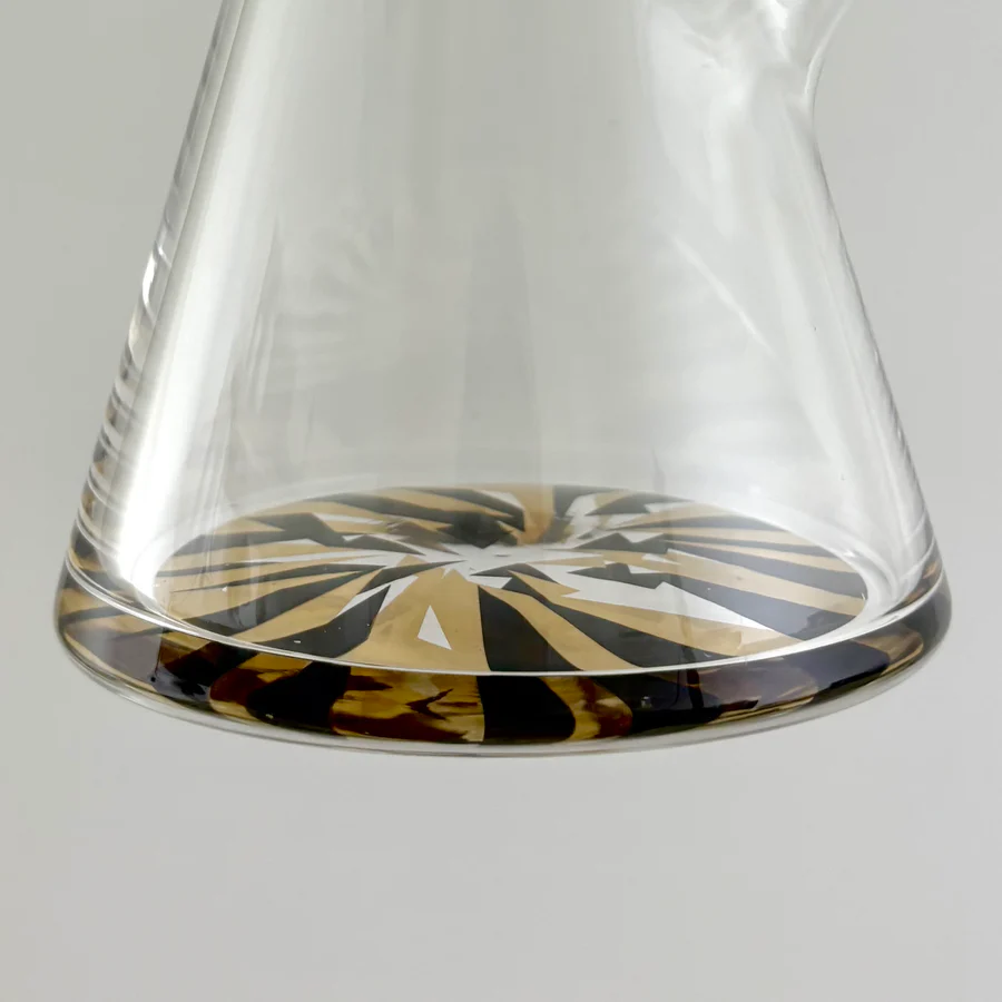 Wellcann 17" Thickened Base Chrome Beaker Glass Bong - Image 8