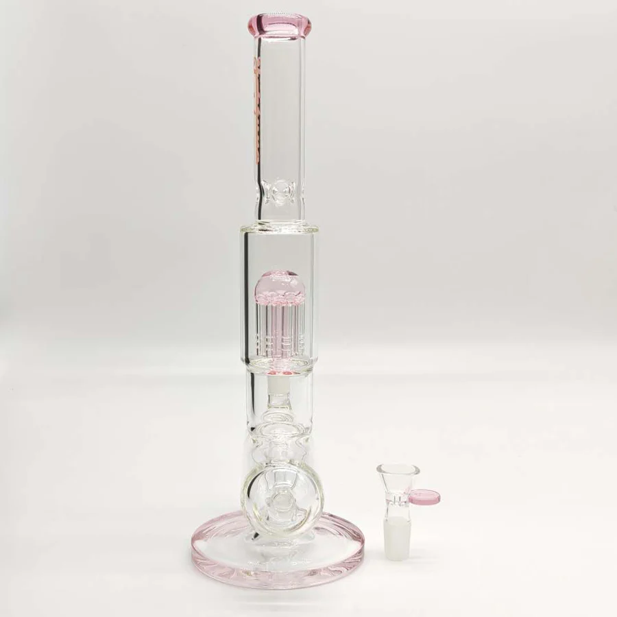 Fortune | 14" Double Inline Stemless to Grid Percolator Bong - Image 10