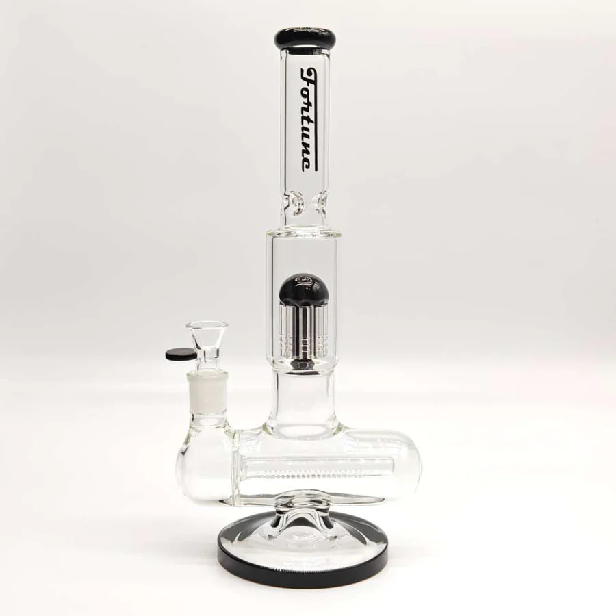 Fortune | 14" Double Inline Stemless to Grid Percolator Bong - Image 11