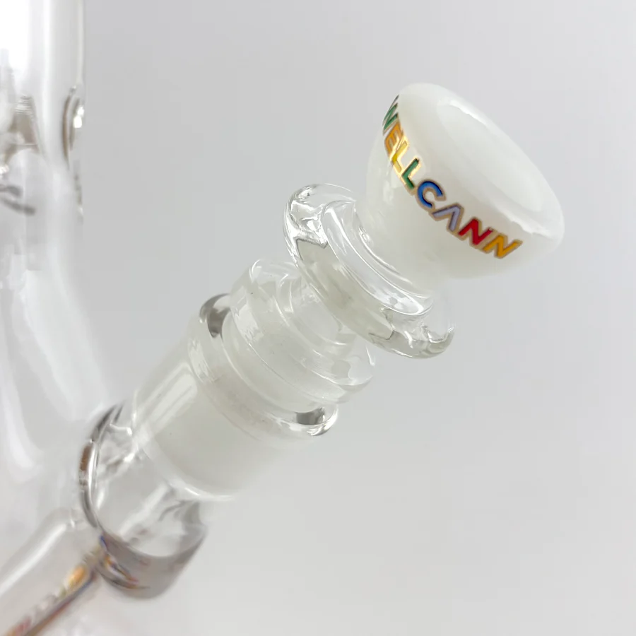Wellcann 17" Thickened Base Psychedelic Beaker Glass Bong - Image 10