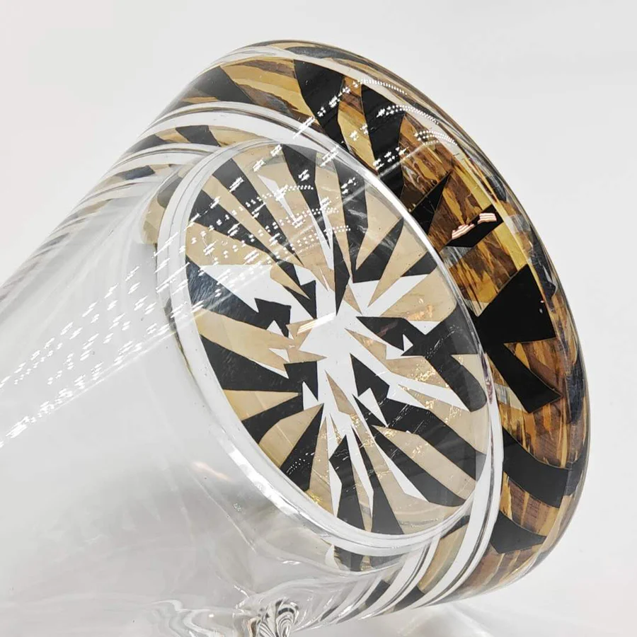 Wellcann | 14" 7mm Psychedelic Thickened Beaker Glass Bong - Image 9