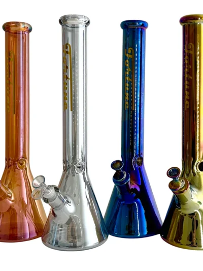 Fortune | 18" 7mm Electroplate Glass Beaker Bong [185007NE]